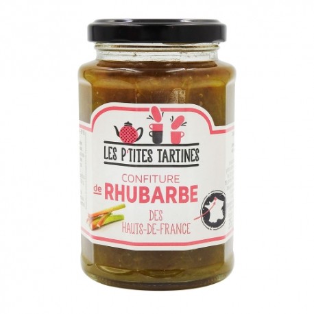 CARTON DE 6 POTS CONFITURE RHUBARBE HAUT DE FRANCE 315 GR