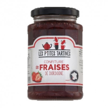 CARTON DE 6 POTS CONFITURE DE FRAISE DE DORDOGNE 315 GR