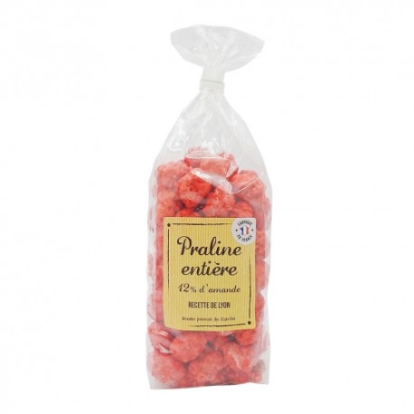 CARTON DE 20 SACHETS PRALINES ROUGE 12% AMANDES 500 GR