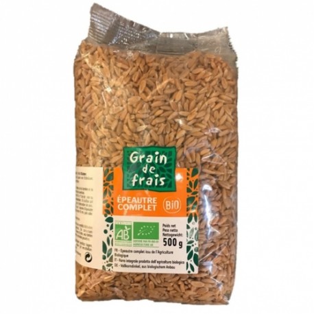 CARTON DE 10 SACHETS EPEAUTRE COMPLET BIO 500 GR GRAIN DE FRAIS