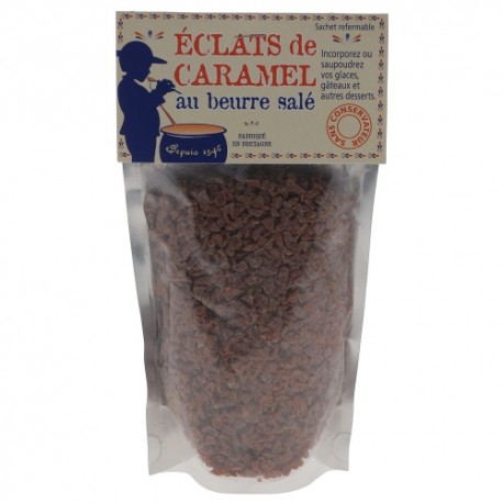 CARTON DE 15 SACHETS ECLATS DE CARAMEL AU BEURRE SALE 220 GR