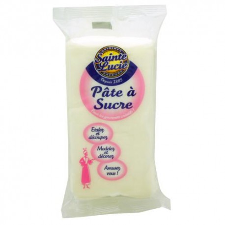 CARTON DE 8 SACHETS PÄTE A SUCRE BLANCHE 250 GR SAINTE LUCIE