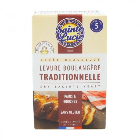 CARTON DE 12 BOITES LEVURE BOULANGERE TRADITIONNELLE X5 SAINTE LUCIE