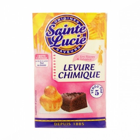 CARTON DE 24 SACHETS LEVURES CHIMIQUES X5 10 GR SAINTE LUCIE