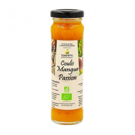 CARTON DE 10 FLACONS COULIS MANGUE PASSION BIO 156 ML