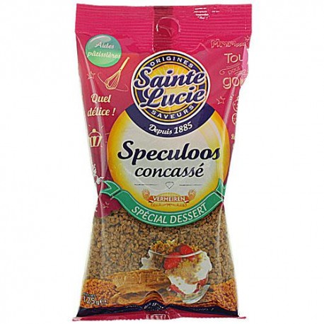 CARTON DE 12 SACHETS SPECULOOS CONCASSE 125 GR SAINTE LUCIE