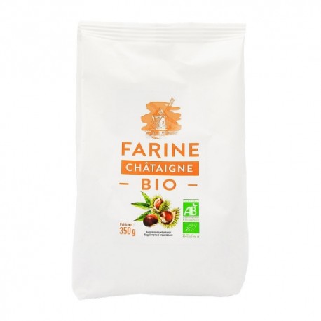 CARTON DE 10 SACHETS FARINE DE CHÄTAIGNES BIO 350 GR