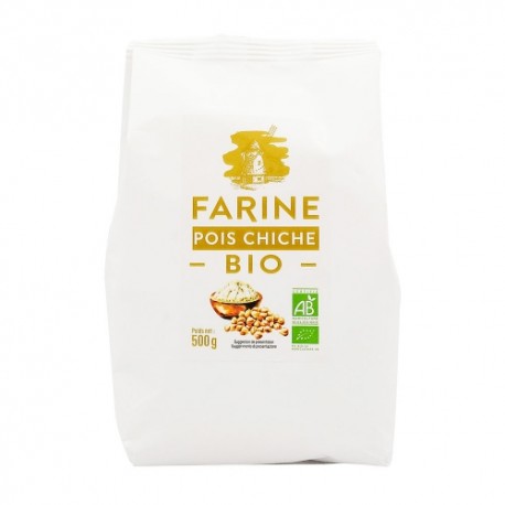 CARTON DE 10 SACHETS FARINE DE POIS CHICHES 500 GR