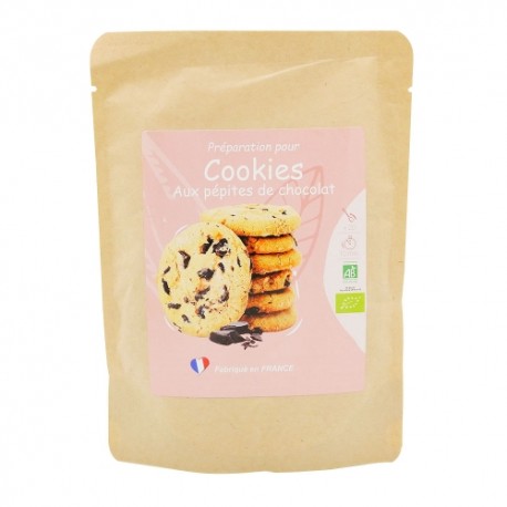 CARTON DE 15 SACHETS PREPARATION POUR COOCKIES BIO 200 GR