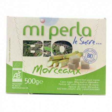 CARTON DE 6 BOITES SUCRE MORCEAUX BIO 500 GR