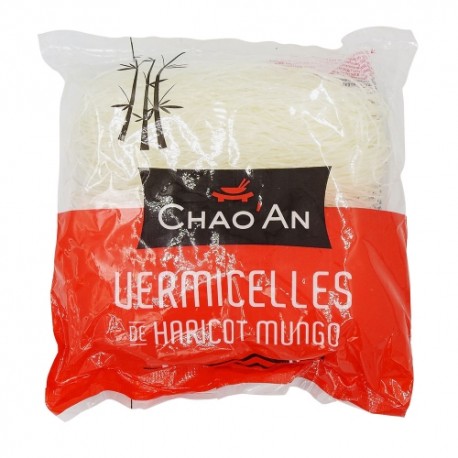 CARTON DE 45 SACHETS VERMICELLES DE HARICOTS MUNGO 100 GR CHAO AN