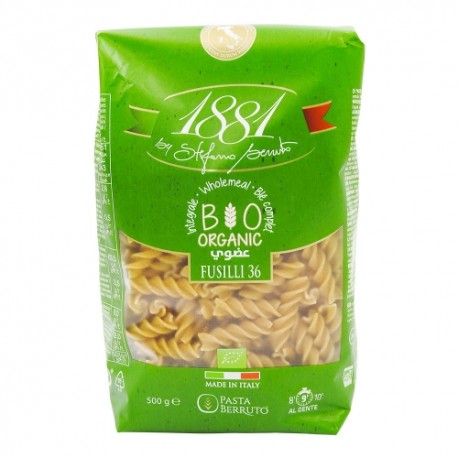 CARTON DE 20 SACHETS PATES BLE COMPLET FUSILLI N°36 500 GR 1881