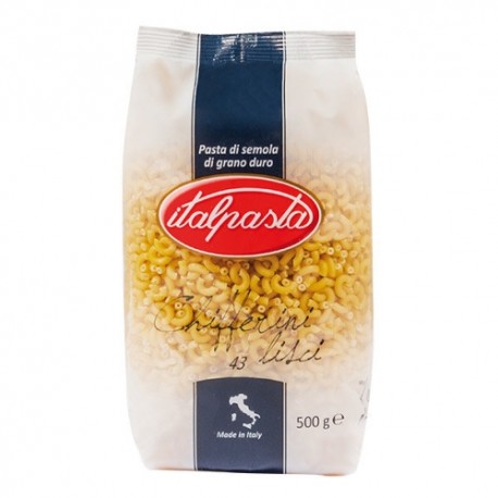 CARTON DE 24 SACHETS COQUILLETTES 500 GR ITALPASTA