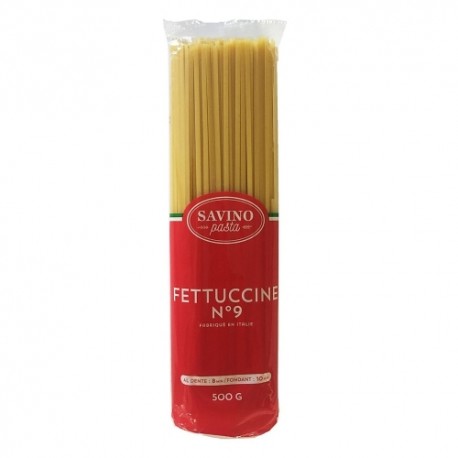 CARTON DE 20 SACHETS PATES FETTUCCINE N°9 500 GR SAVINO