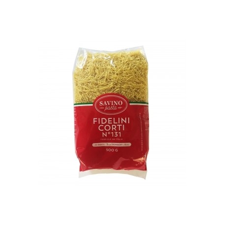 CARTON DE 20 SACHETS PATES FIDELINI CORTI N°131 500 GR SAVINO