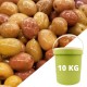 OLIVES CASSÉES FENOUIL CALIBRE19/21 MAROC SEAU DE 10 KG