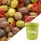 OLIVES DÉNOYAUTÉES MÉLANGE SEAU DE 9 KG