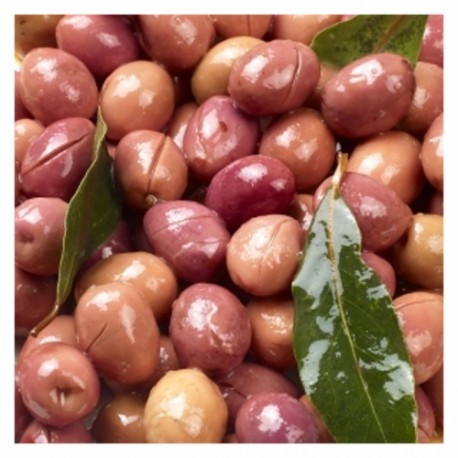 OLIVES TAILLADÉES VIOLETTES MESKI CALIBRE 22 SEAU DE 10 KG