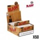 CARTON DE 50 FEUILLES SLIM RAW KS