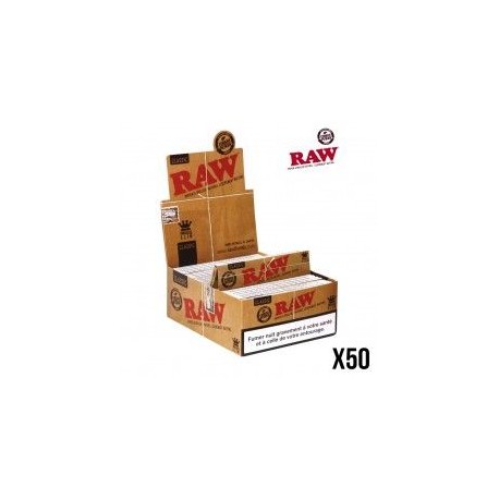 CARTON DE 50 FEUILLES SLIM RAW KS