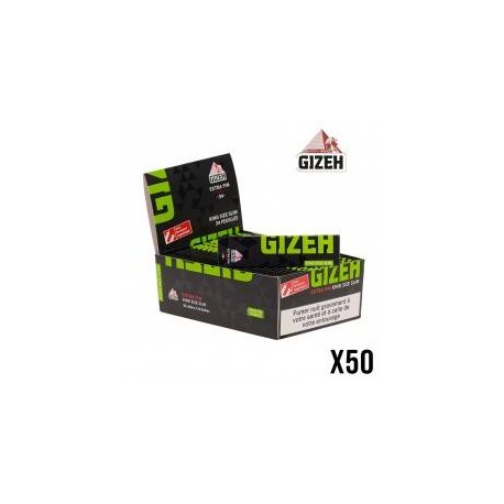 GIZEH BLACK EXTRA FIN SLIM X50