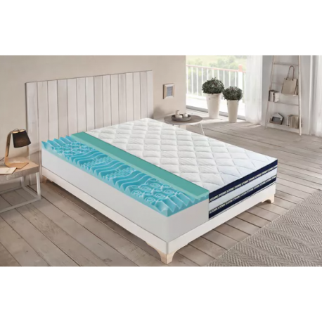 MATELAS À MÉMOIRE DE FORME ET GEL RAFRAÎCHISSANT 26.50CM 90X190CM