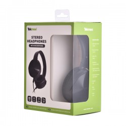 CARTON DE 48 PIECES TEKMEE STEREO WIRED HEADSET WITH MIC