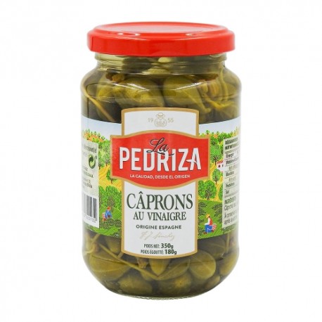 CARTON DE 12 PIECES CÂPRONS AU VINAIGRE ORIGINE ESPAGNE BOCAL 180G