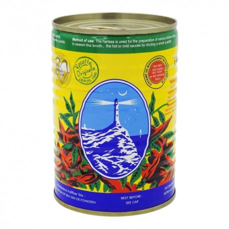 CARTON DE 24 PIECES HARISSA 1/2 CONSERVE 390G CAP BON