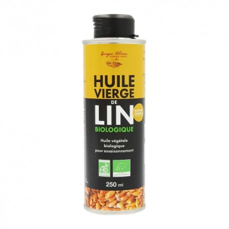 CARTON DE 6 PIECES HUILE DE LIN BIO 25CL