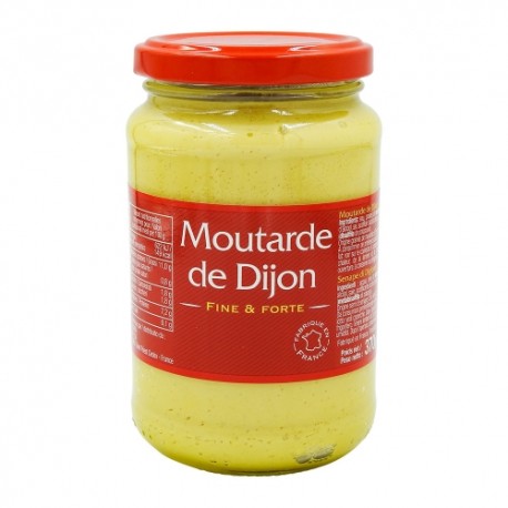 CARTON DE 12 PIECES MOUTARDE FORTE DE DIJON POT 370G