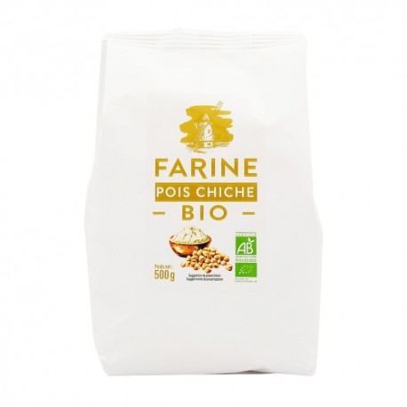 CARTON DE 10 PIECES FARINE DE POIS CHICHE BIO 500G