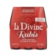 CARTON DE 4 PIECES BIÈRE LA DIVINE RUBIS PACK 6 X 25 CL