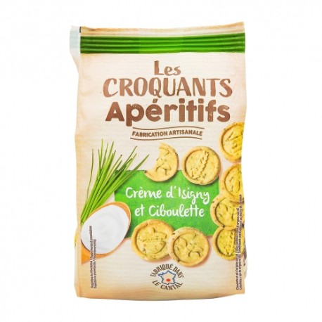 CARTON DE 10 PIECES BISCUITS SABLÉS CRÈME ISIGNY AIL CIBOULETTE 100G