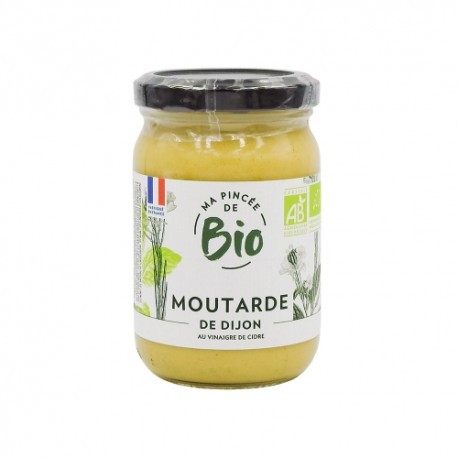 CARTON DE 6 PIECES MOUTARDE DE DIJON BIO POT 200G