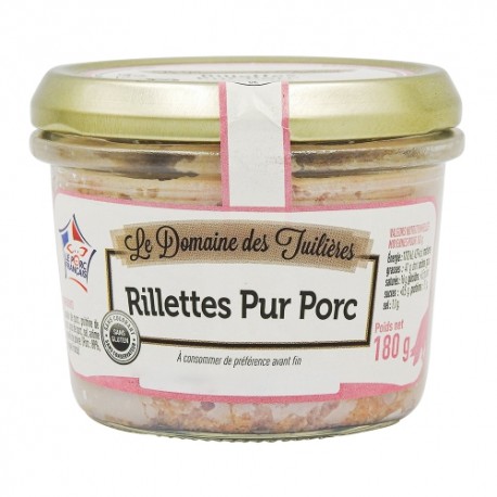 CARTON DE 12 PIECES RILLETTES PUR PORC BOCAL 180G