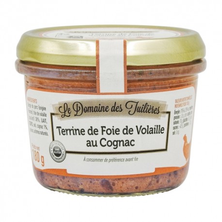 CARTON DE 12 PIECES TERRINE DE FOIE DE VOLAILLE BOCAL 180G