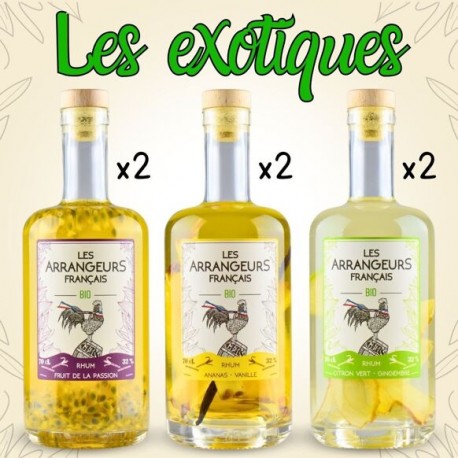 ARRANGÉS BIO (3 x 2 bouteilles) LES EXOTIQUES